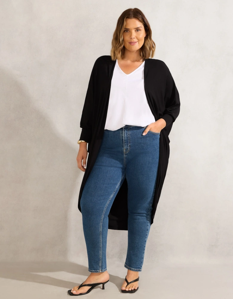 Black Longline Cardigan