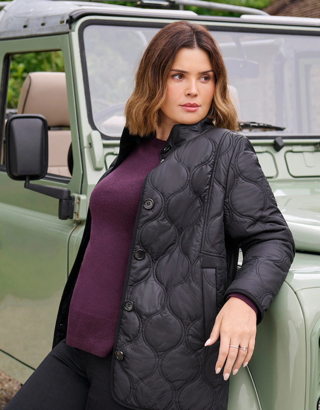 Black Quilted Jacket