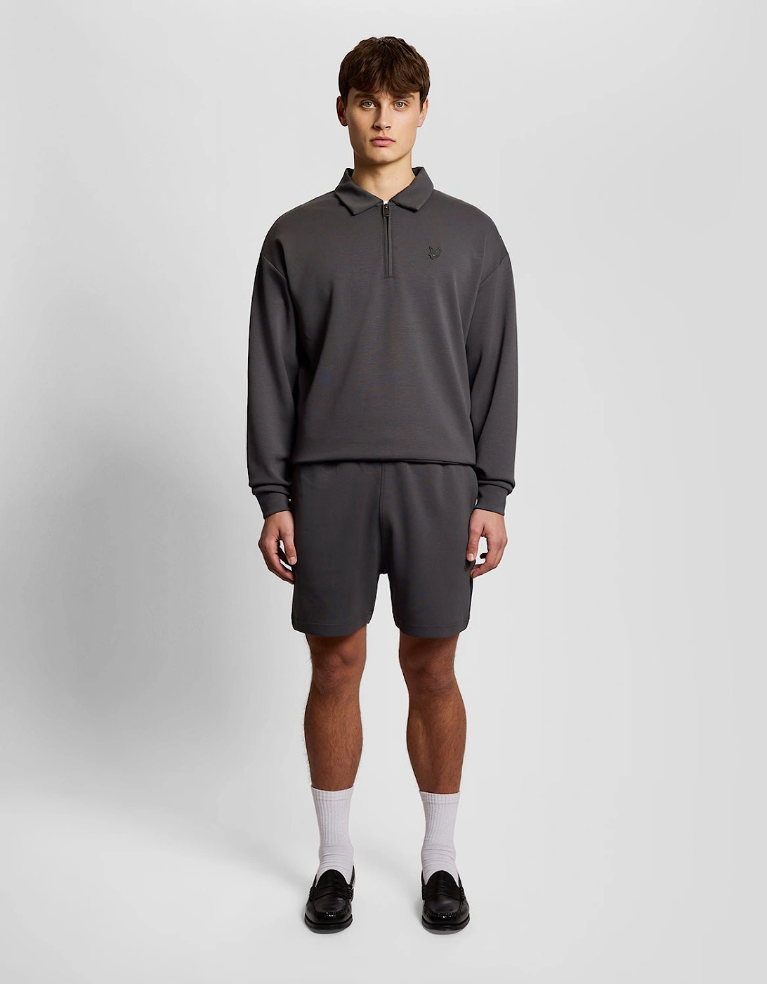 Lyle And Scott Men's Black Relaxed Sweat Short  29/28/32 Xs