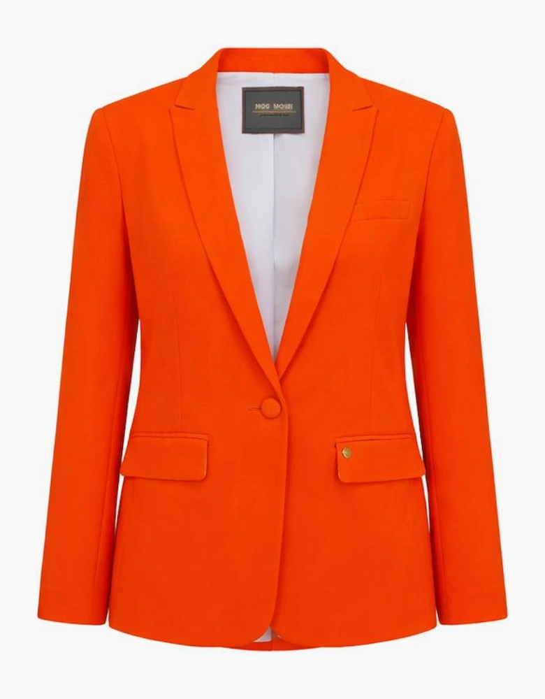 Phoebe Miley blazer in Chilly orange