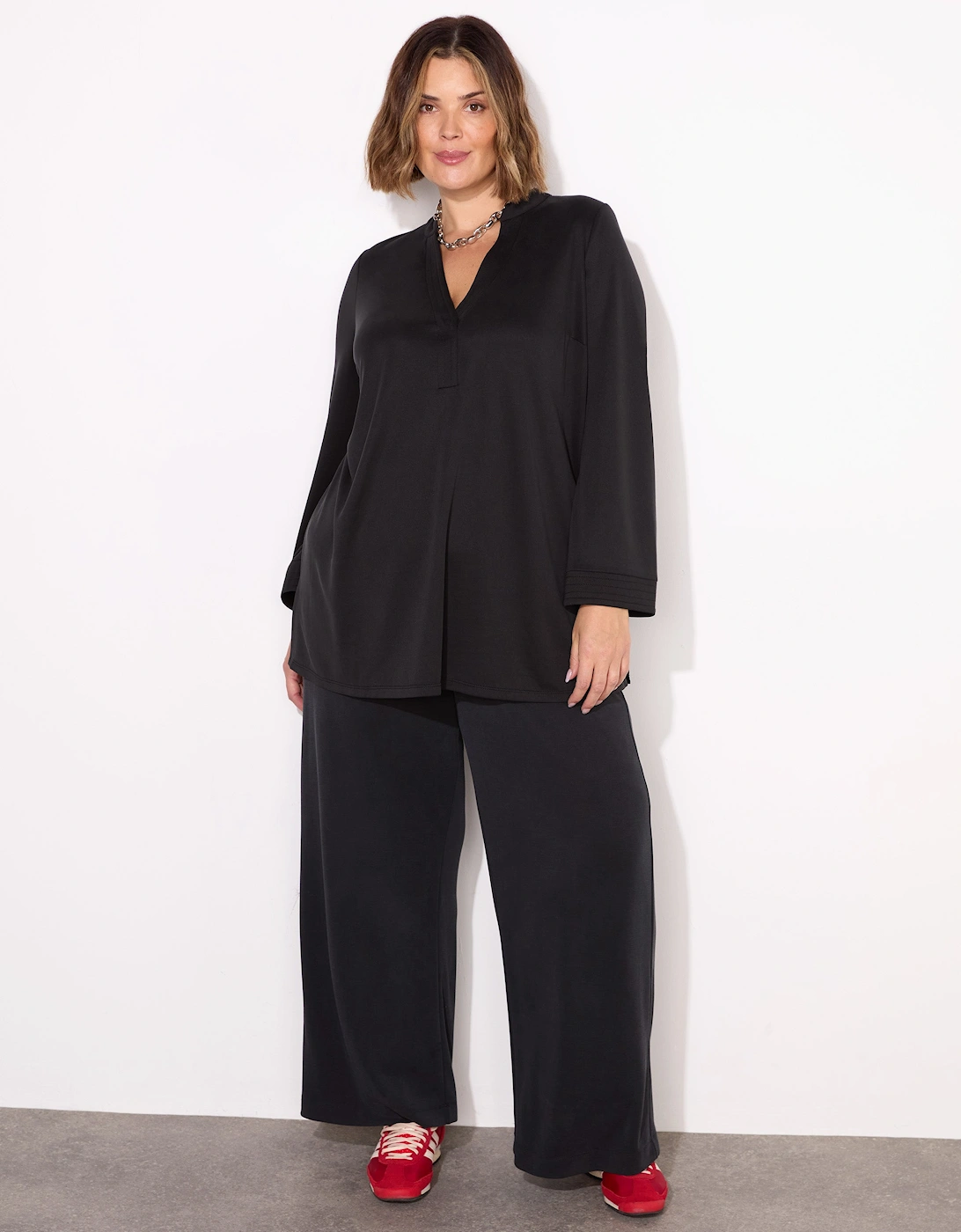 Black Cupro Jersey Trouser