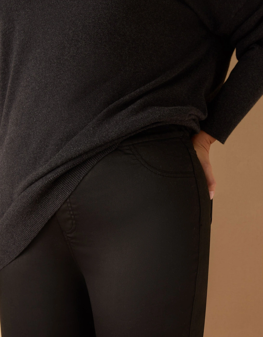 Charcoal V Neck Jumper