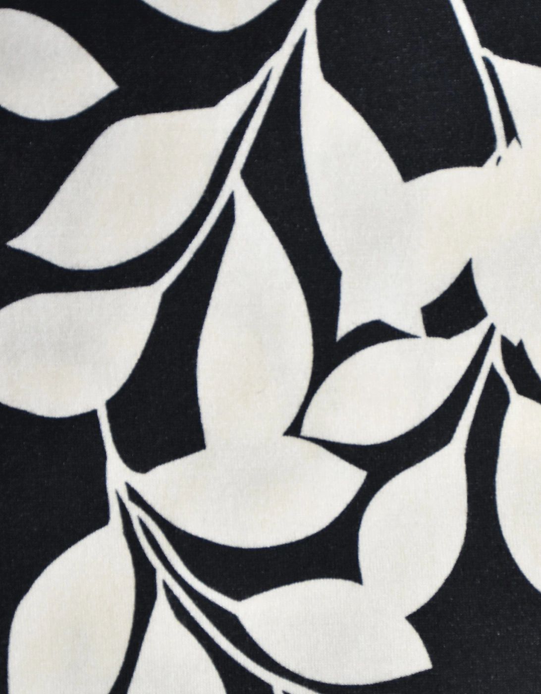 Mono Leaf Print Jersey Relaxed Top