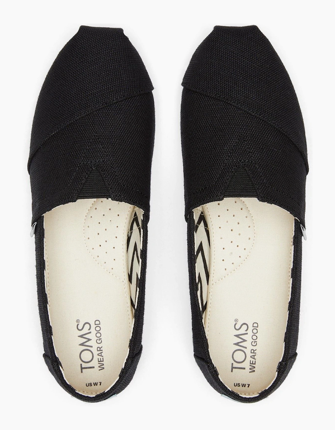 TOMS Alpargata Classic Cotton Women's Black Espadrilles
