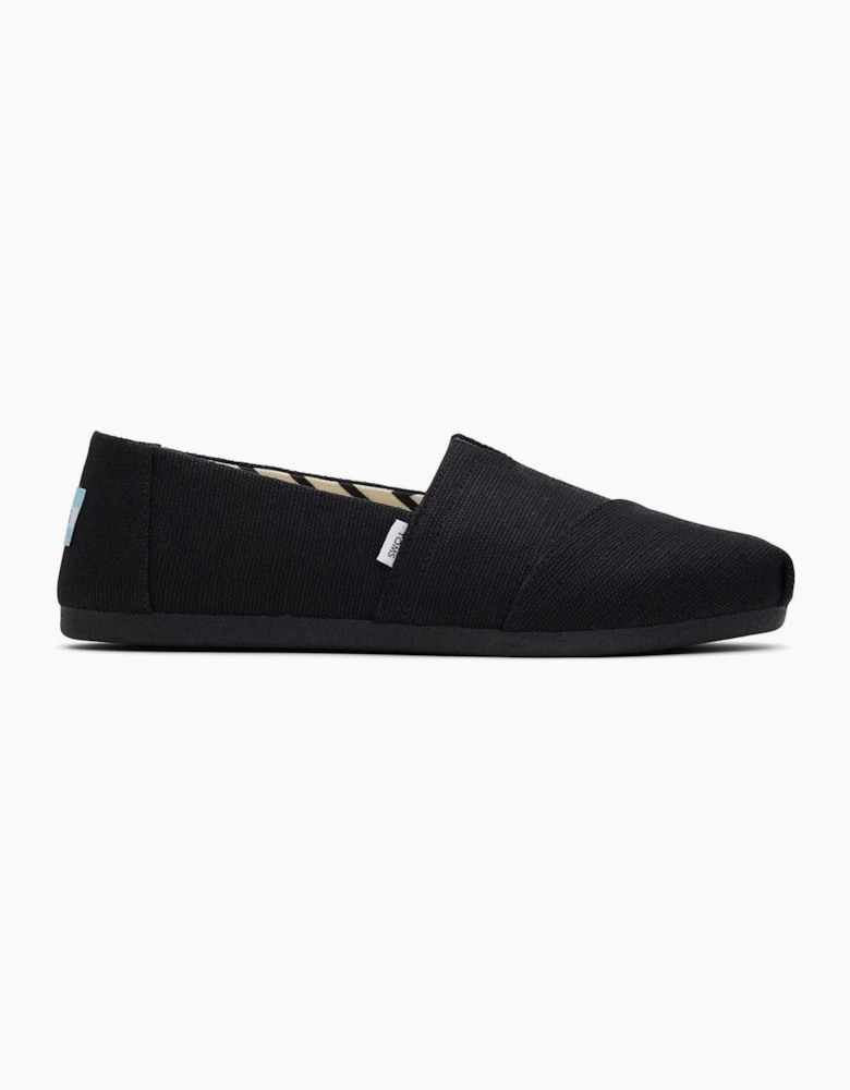 TOMS Alpargata Classic Cotton Women's Black Espadrilles