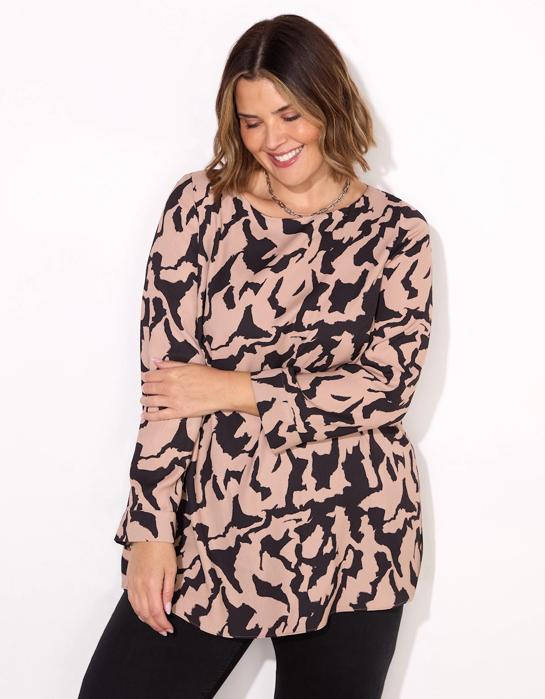 Printed Slash Neck Tunic, 5 of 4