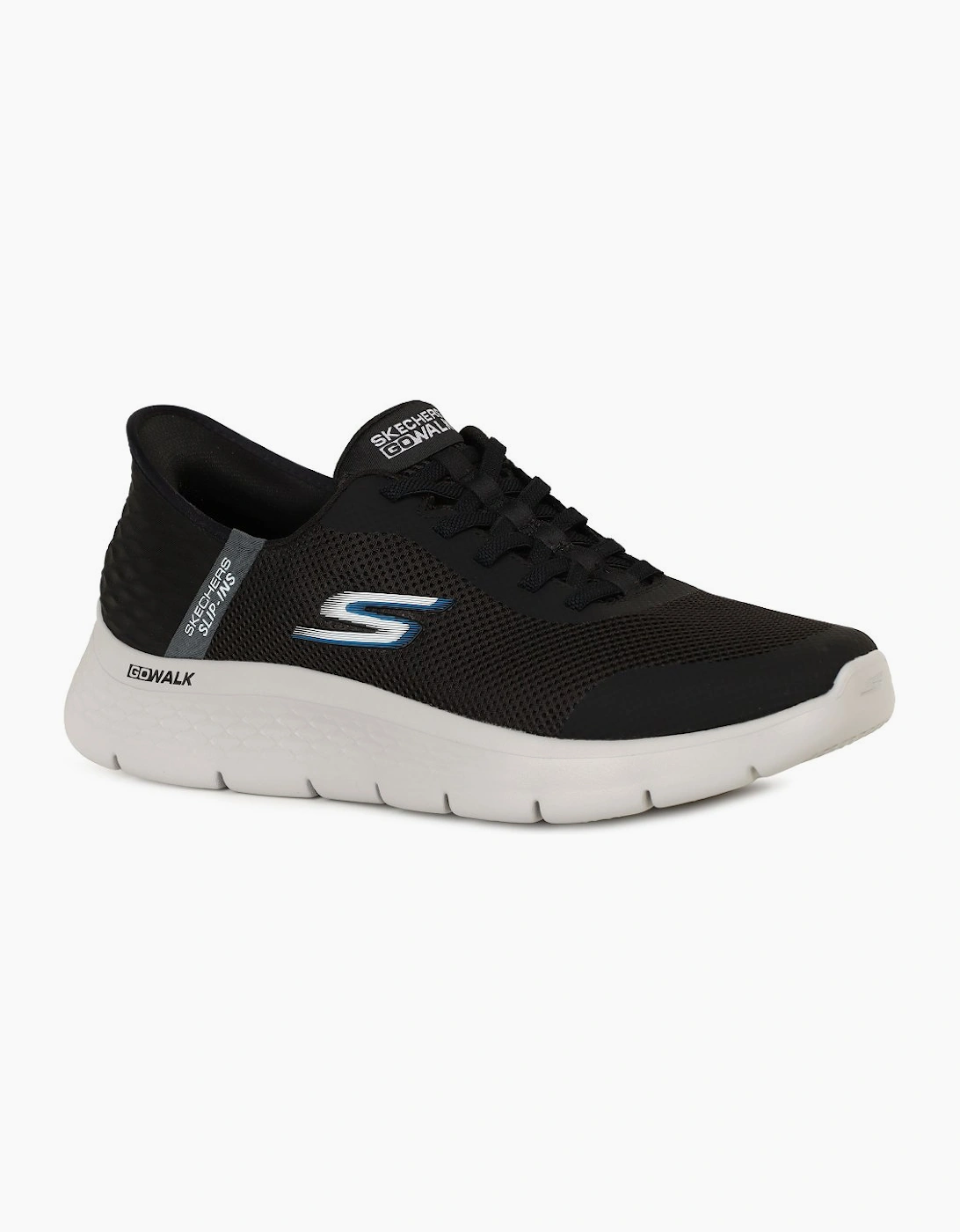 Skechers Go Walk Men's Black Go Walk Flex Slip In Trainers - Size: 9