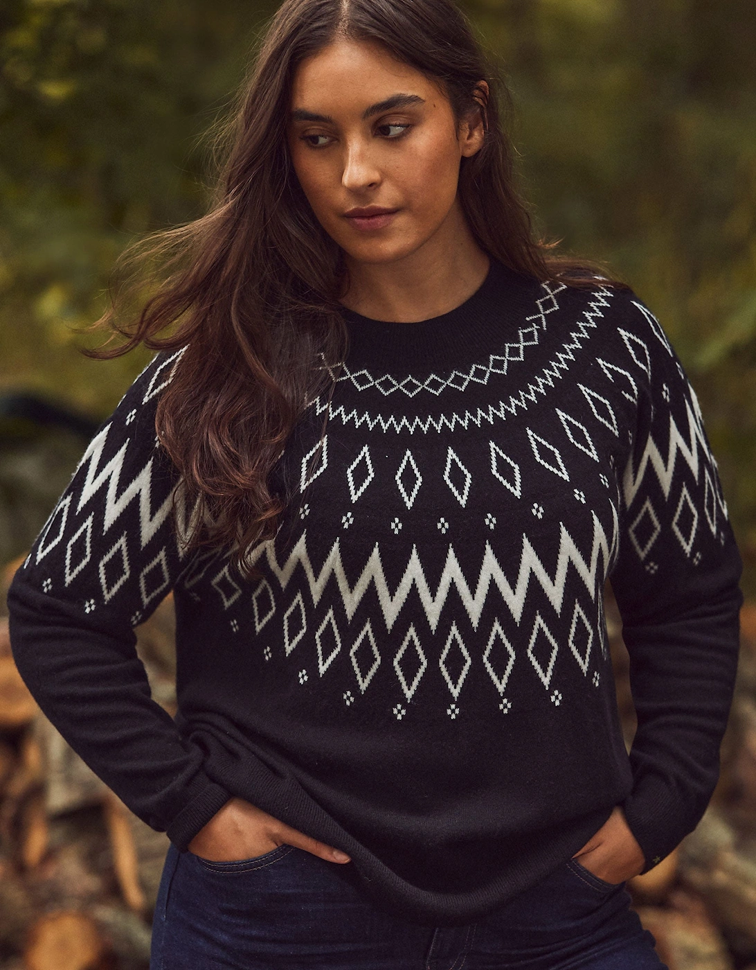 Black Fairisle Knit Jumper, 7 of 6