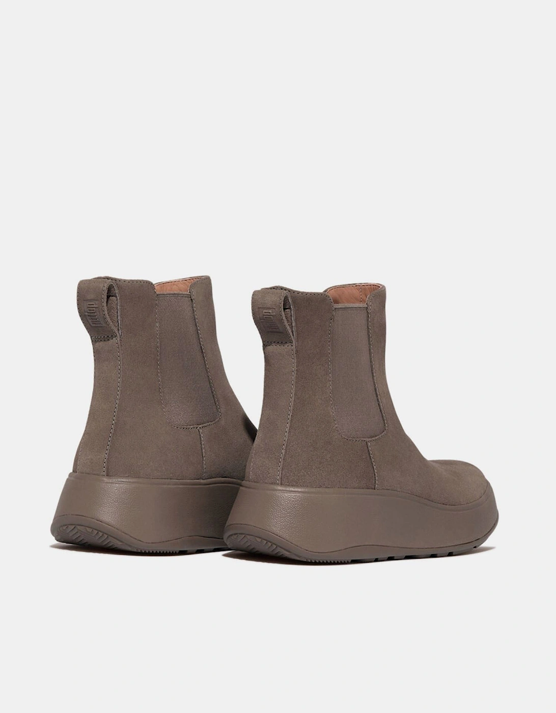 F-Mode Suede Flatform Chelsea Boots