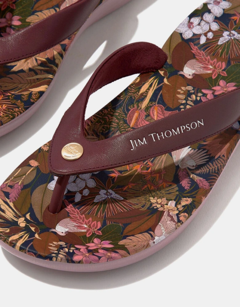iQushion x Jim Thompson Leather Flip Flops