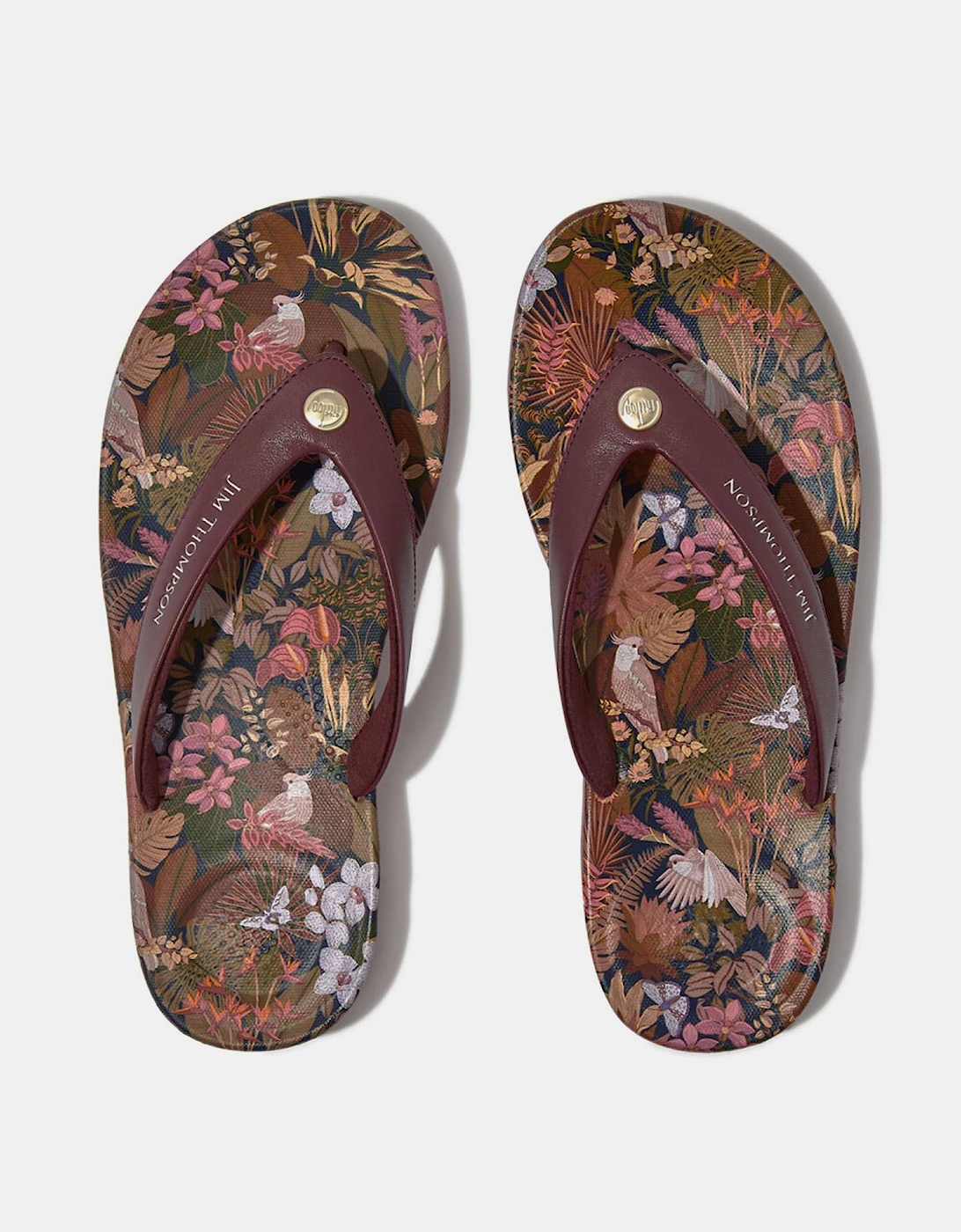 iQushion x Jim Thompson Leather Flip Flops