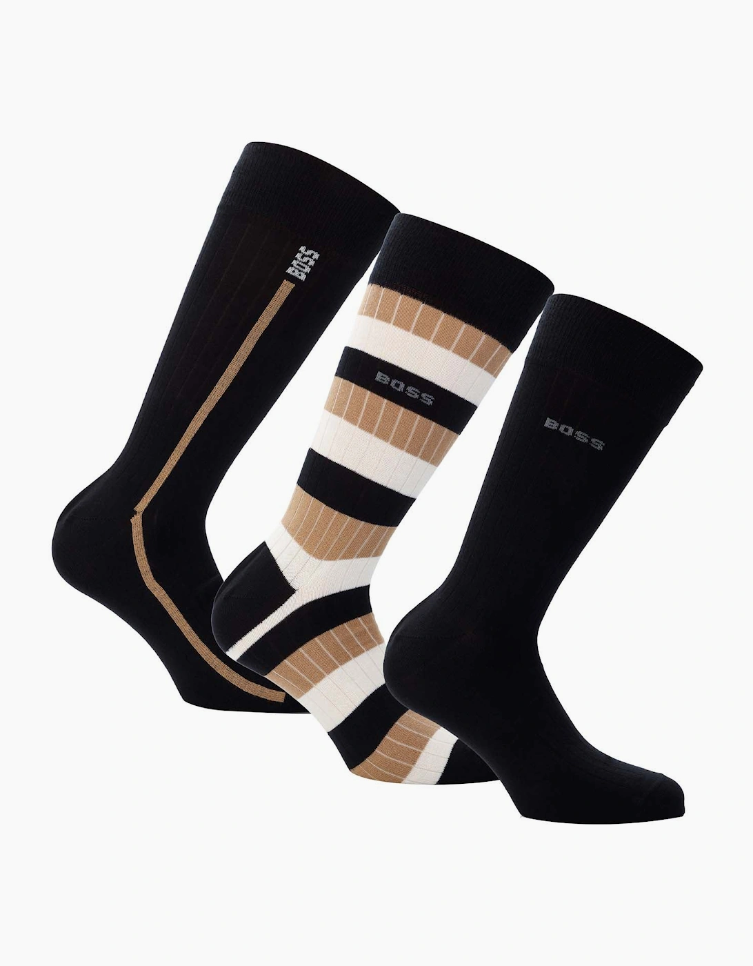 3 Pack of Fine Rib Socks, 3 of 2