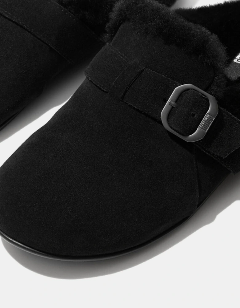 Chrissie Adjustable Suede Slippers