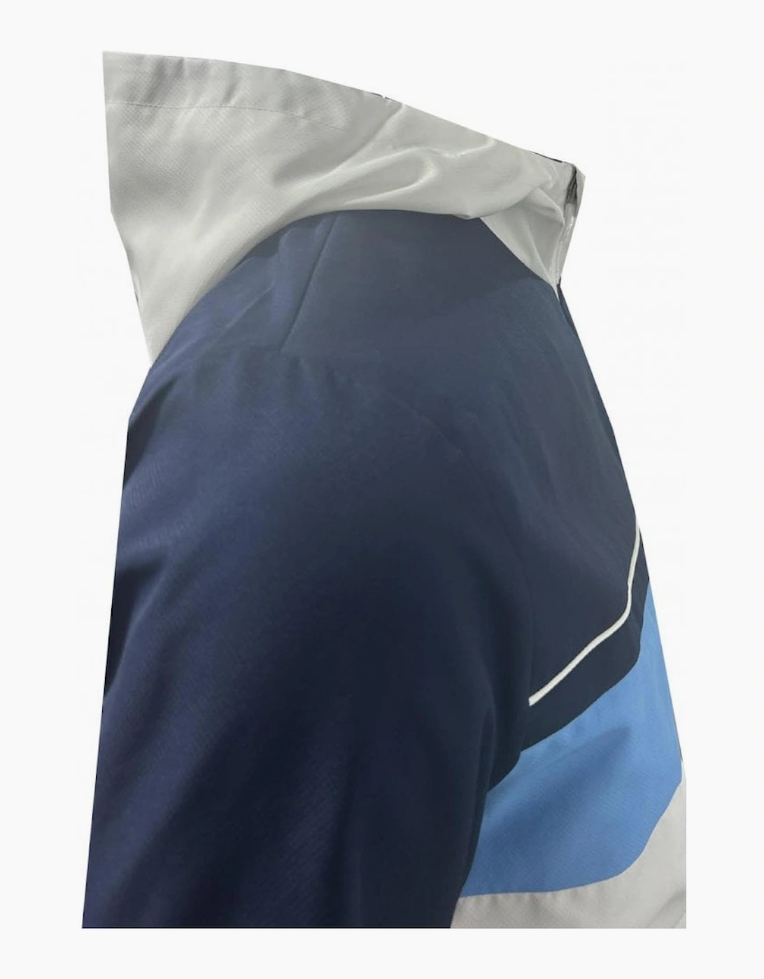 Men's White, Blue and Navy colour block Tracksuit
