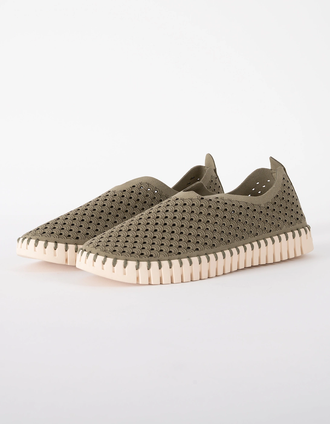 Ilse Jacobsen Tulip Slip-In Womens Shoes - Army 410