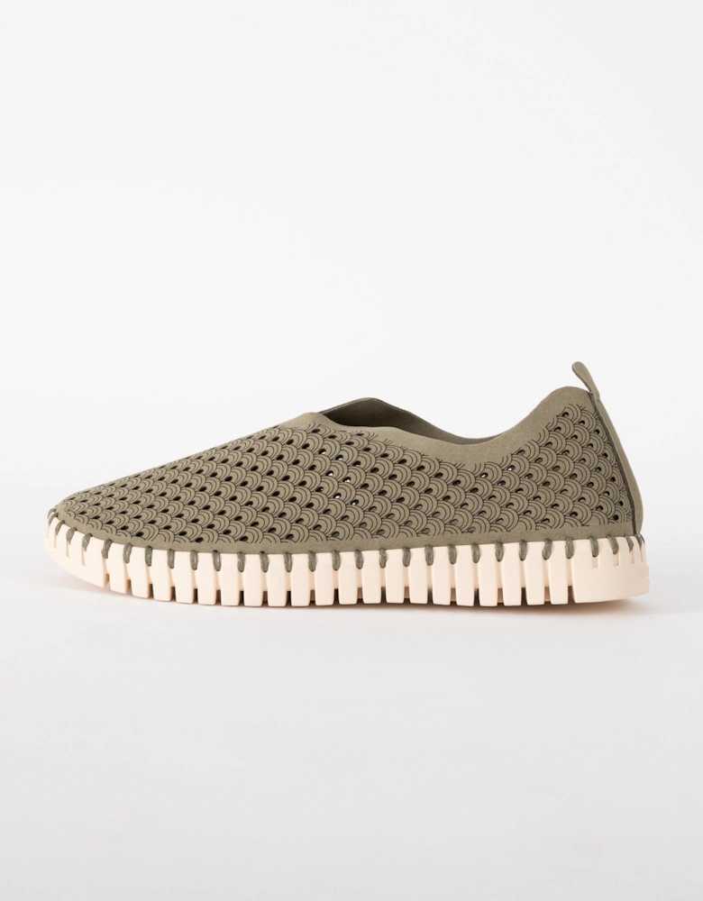 Ilse Jacobsen Tulip Slip-In Womens Shoes - Army 410