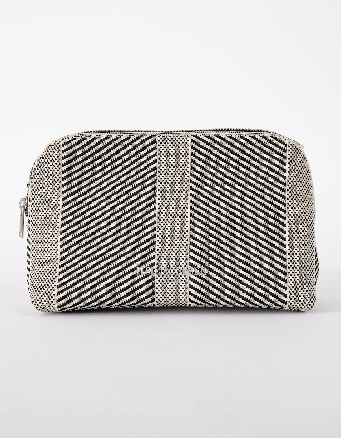 Knitty Womens Knitted Makeup Bag - Milk Creme Black 121001, 6 of 5