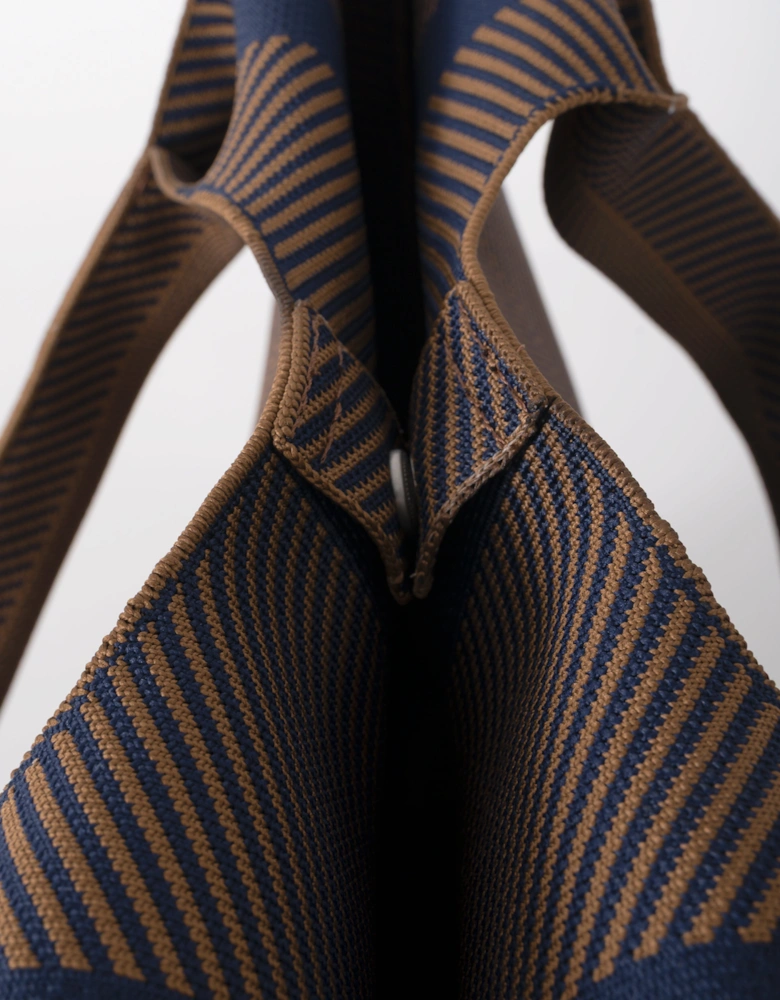 Knitty Womens Knitted Bag - Dark Indigo Buckthorn Brown 660261