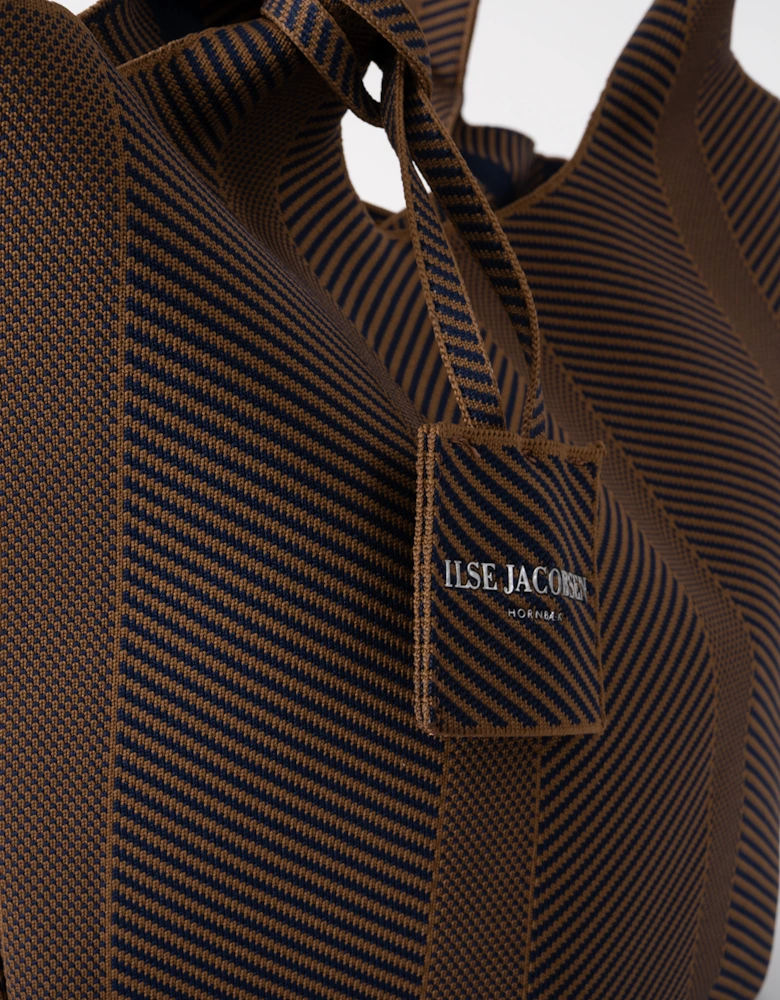 Knitty Womens Knitted Bag - Dark Indigo Buckthorn Brown 660261