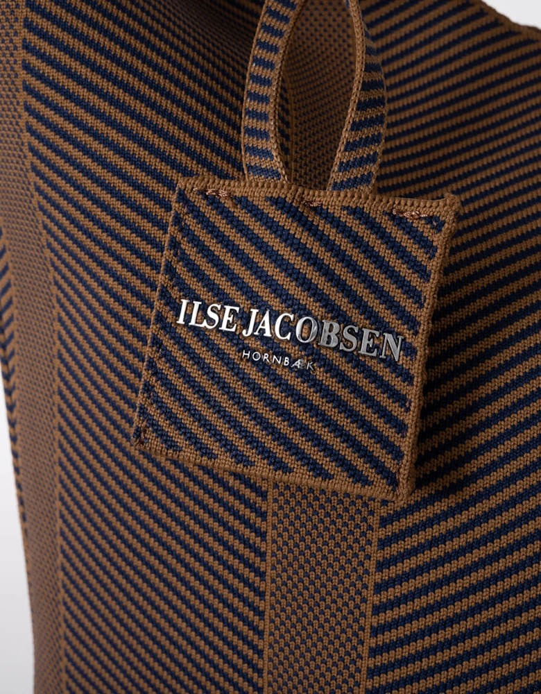 Knitty Womens Knitted Bag - Dark Indigo Buckthorn Brown 660261