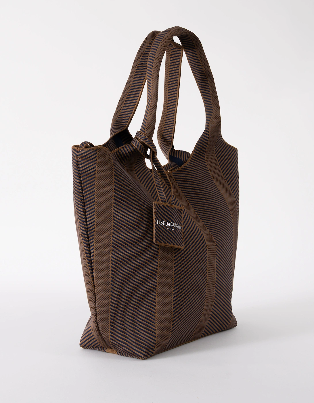 Knitty Womens Knitted Bag - Dark Indigo Buckthorn Brown 660261