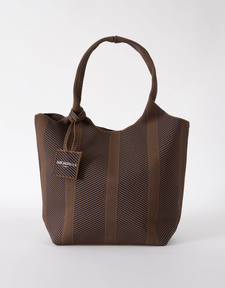 Knitty Womens Knitted Bag - Dark Indigo Buckthorn Brown 660261