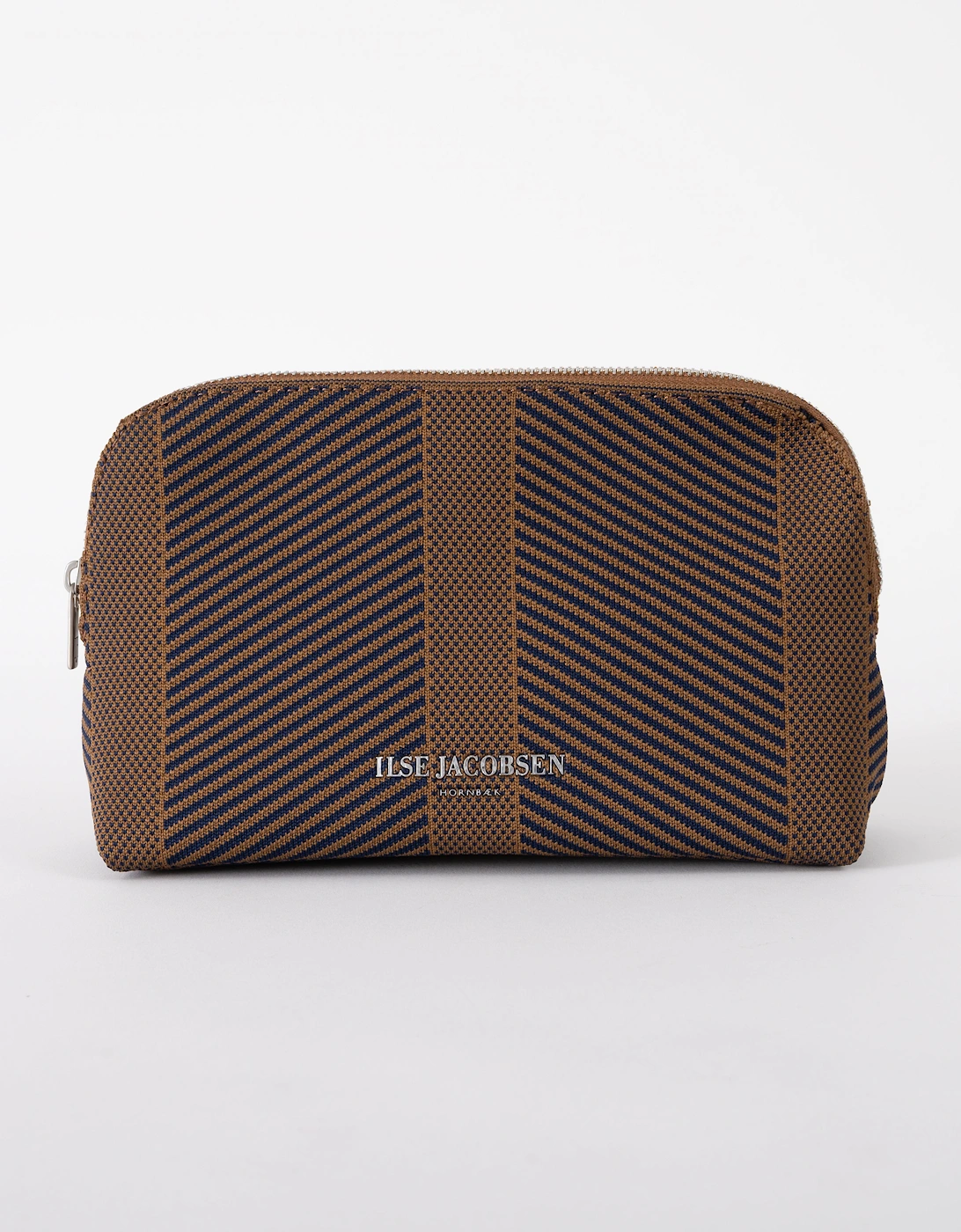 Ilse Jacobsen Women's Ilse Jacobsen Knitty Womens Knitted Makeup Bag - Dark Indigo Buckthorn Brown 660261