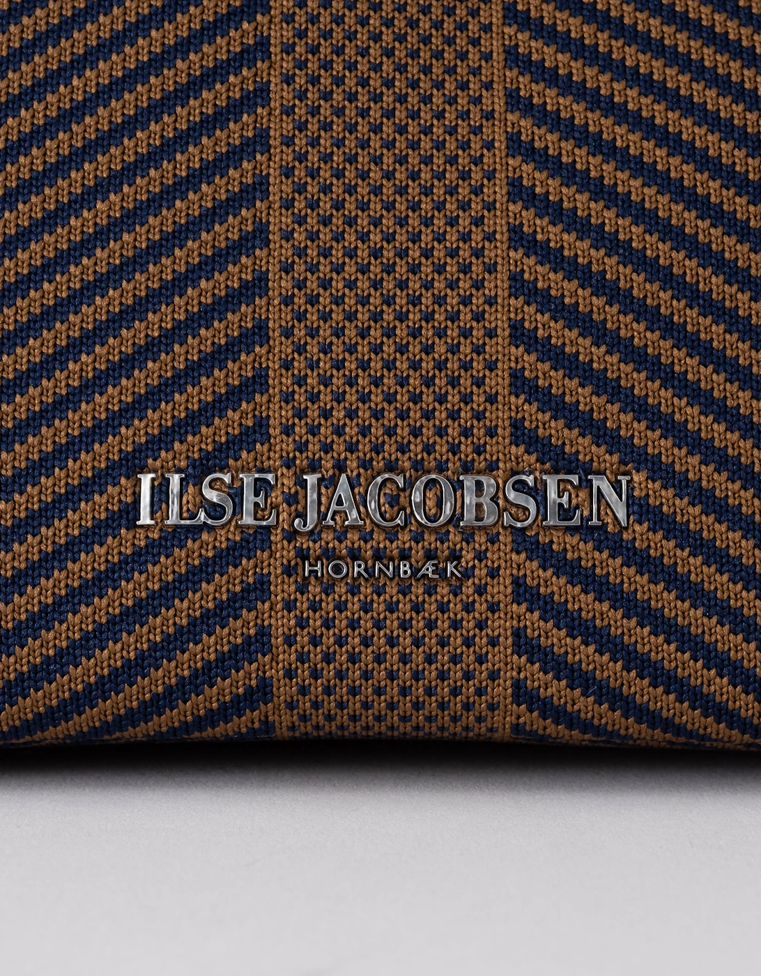 Knitty Womens Knitted Makeup Bag - Dark Indigo Buckthorn Brown 660261