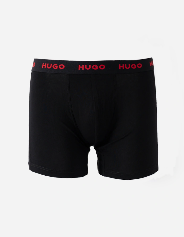 HUGO Mens Three-Pack of Boxer Briefs in Stretch Cotton - Open Miscellaneous 998