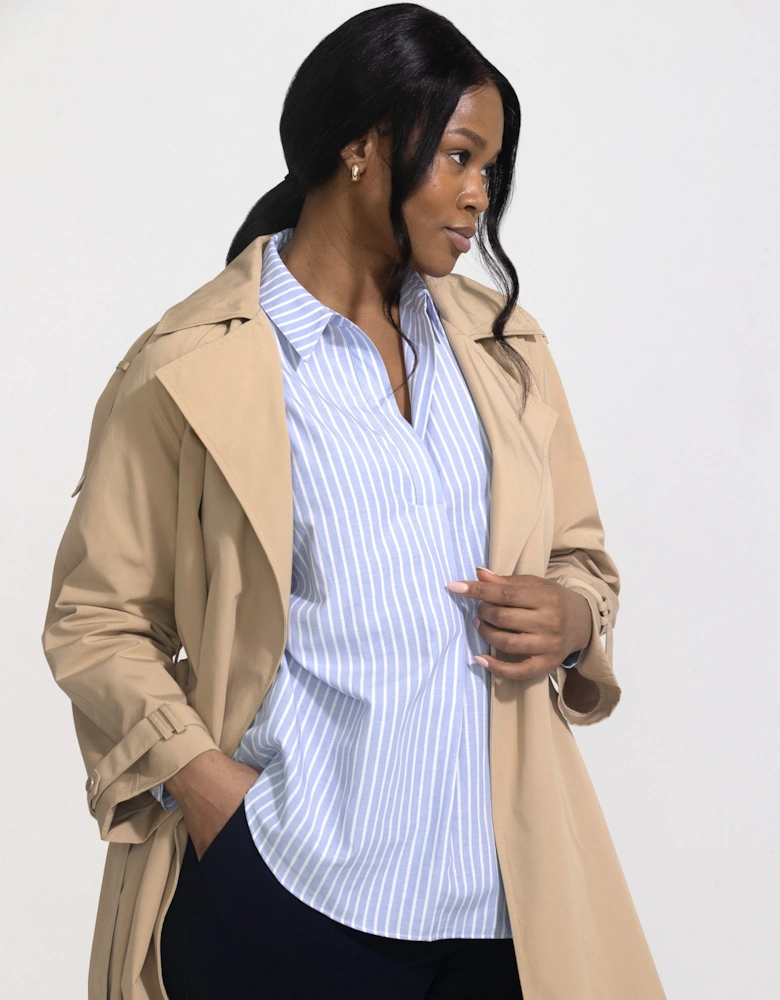 Neutral Classic Trench Coat