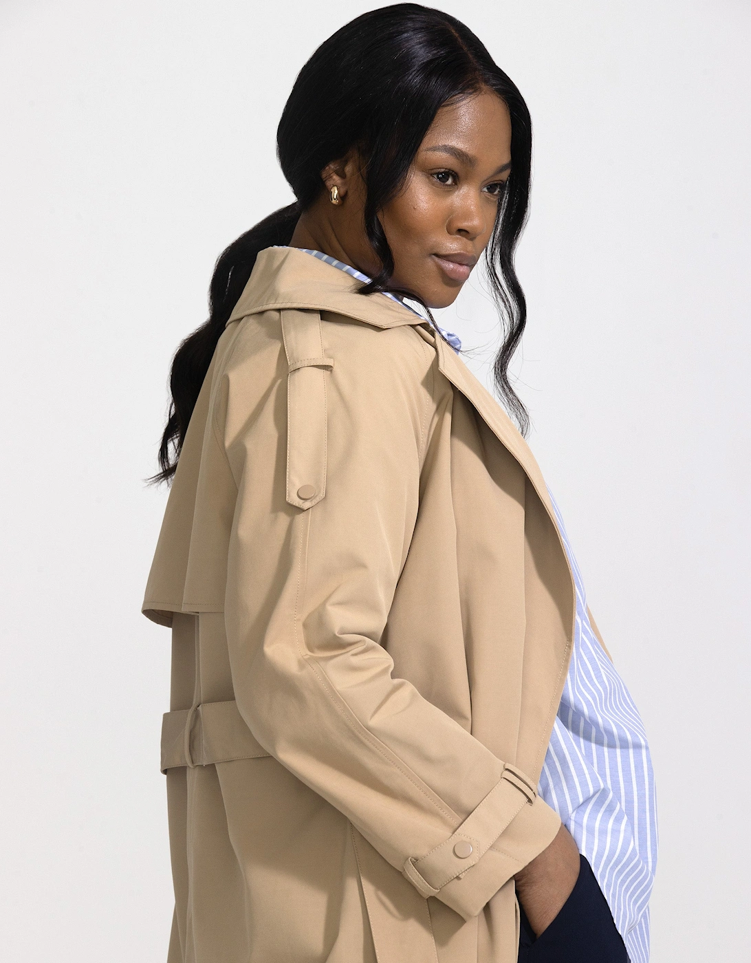 Neutral Classic Trench Coat