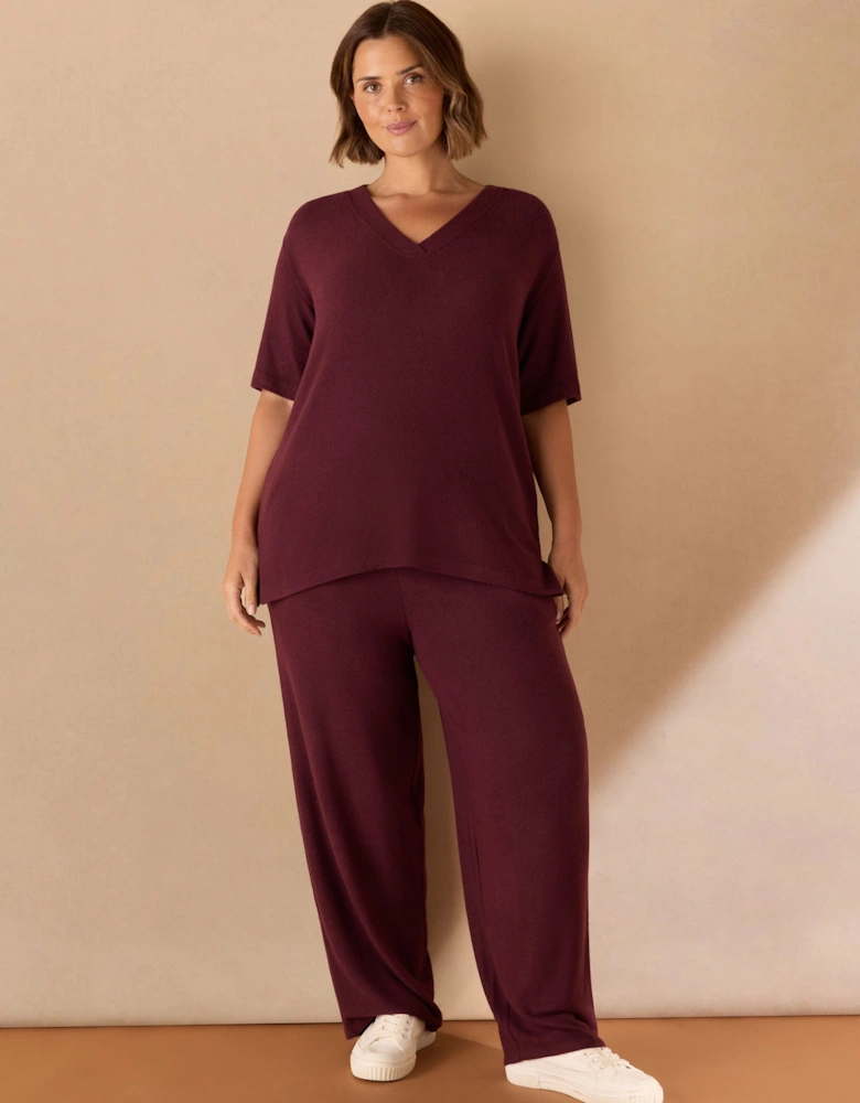 Burgundy Supersoft Trouser