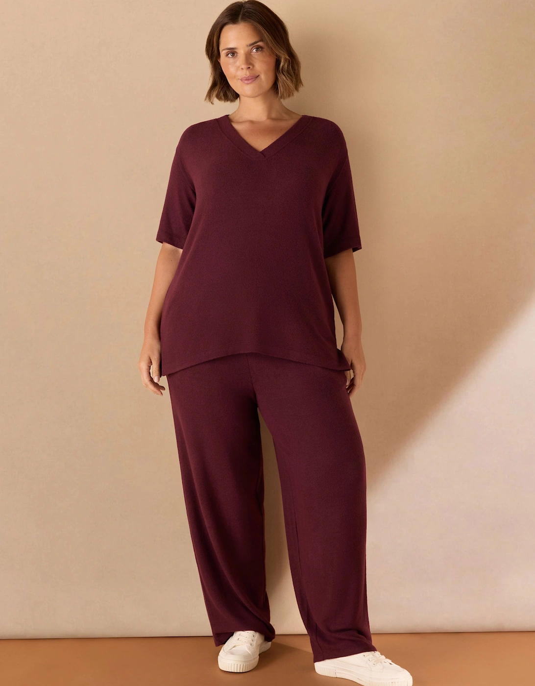 Burgundy Supersoft Trouser