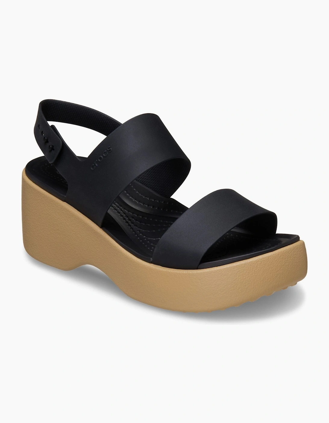 Crocs Women's Black Brooklyn Sky Eva /Cashew Sandals - Size: 7