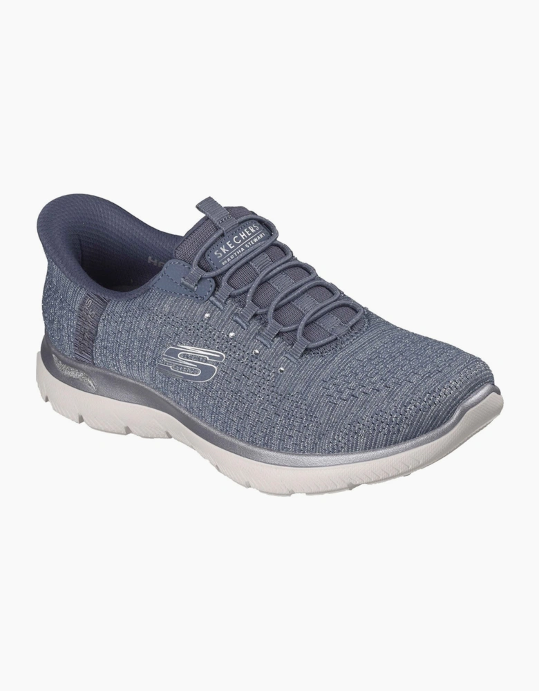 Arch Fit Summits - Soft Shimmer Textile Women's Slate Standard Trainers