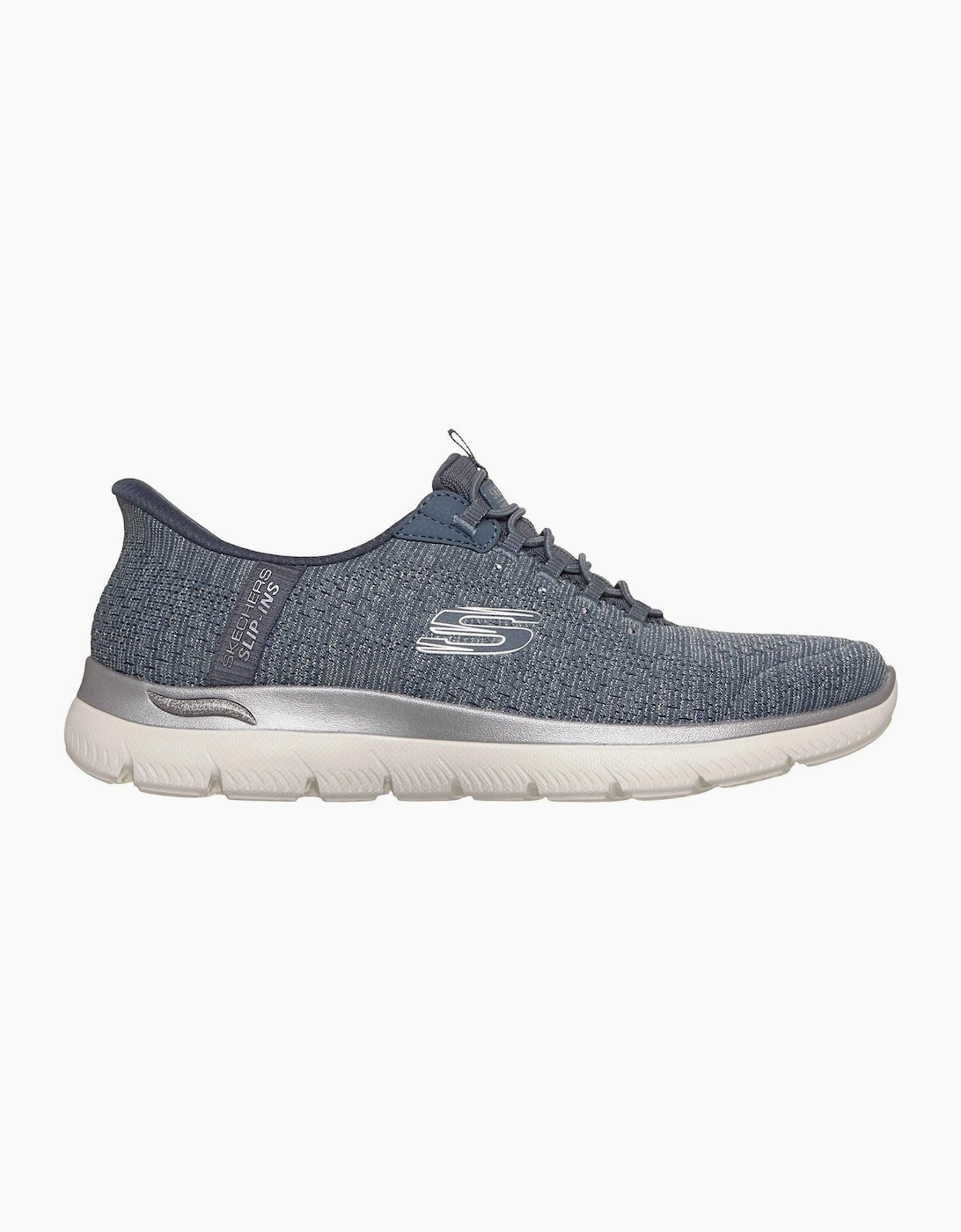 Arch Fit Summits - Soft Shimmer Textile Women's Slate Standard Trainers