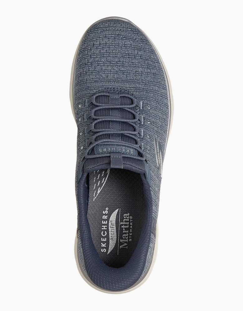 Arch Fit Summits - Soft Shimmer Textile Women's Slate Standard Trainers