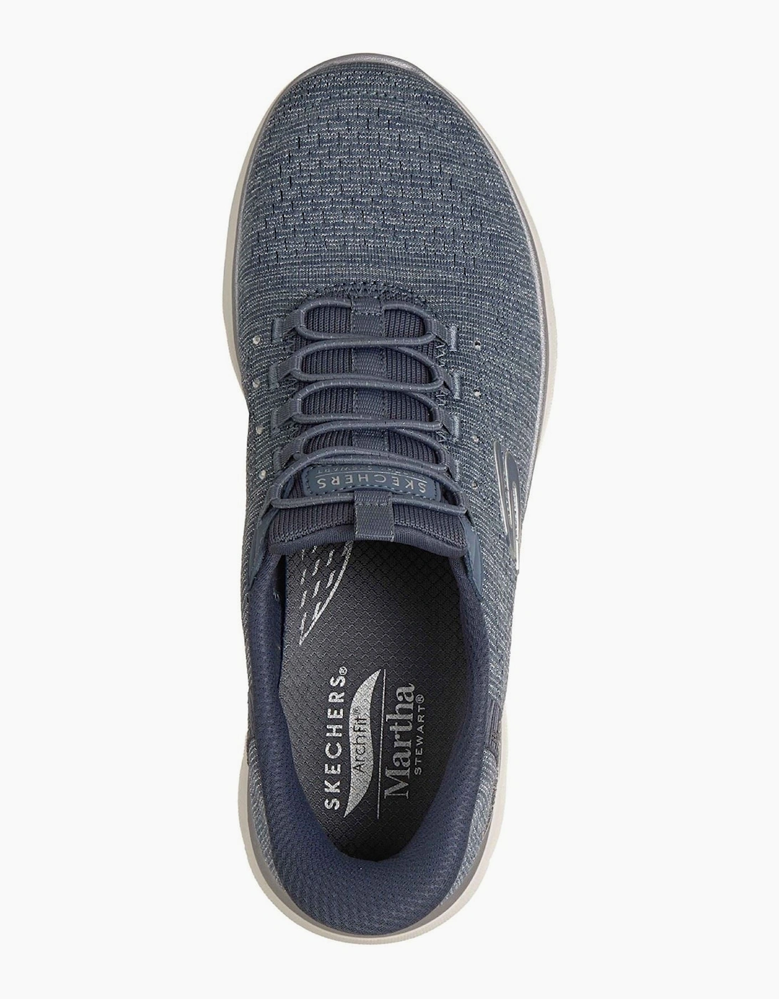 Arch Fit Summits - Soft Shimmer Textile Women's Slate Standard Trainers