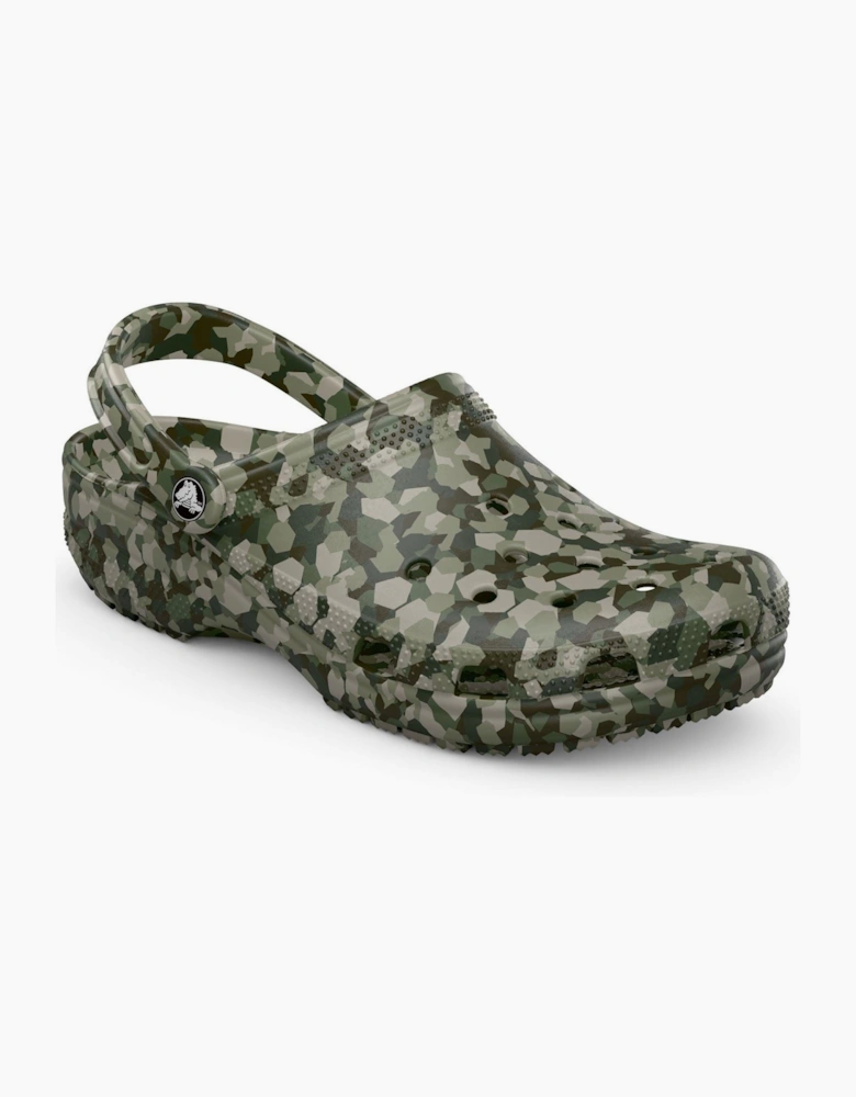 Crocs Classic Confetti EVA Men's Army Green Clogs