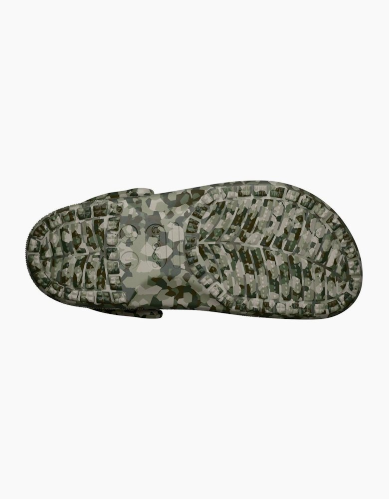 Crocs Classic Confetti EVA Men's Army Green Clogs