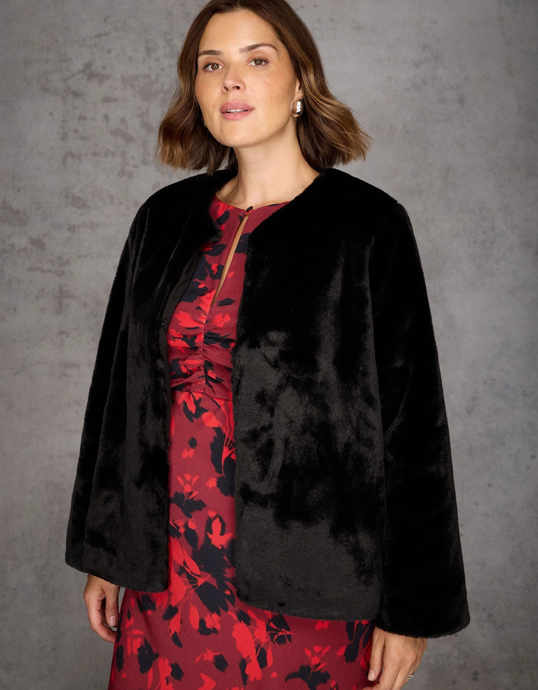 Black Faux Fur Jacket
