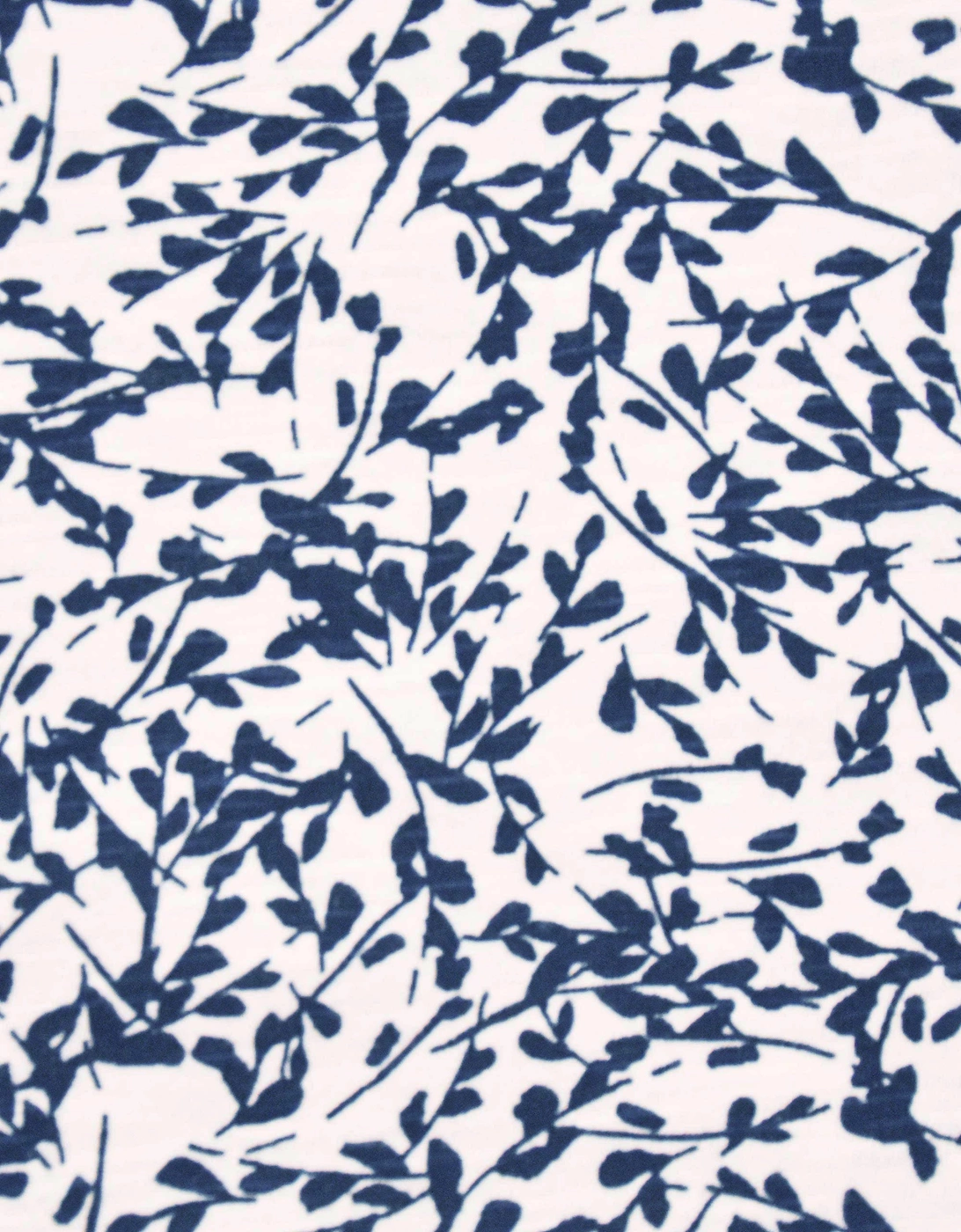 Navy Print Cotton Slub Bib Tunic
