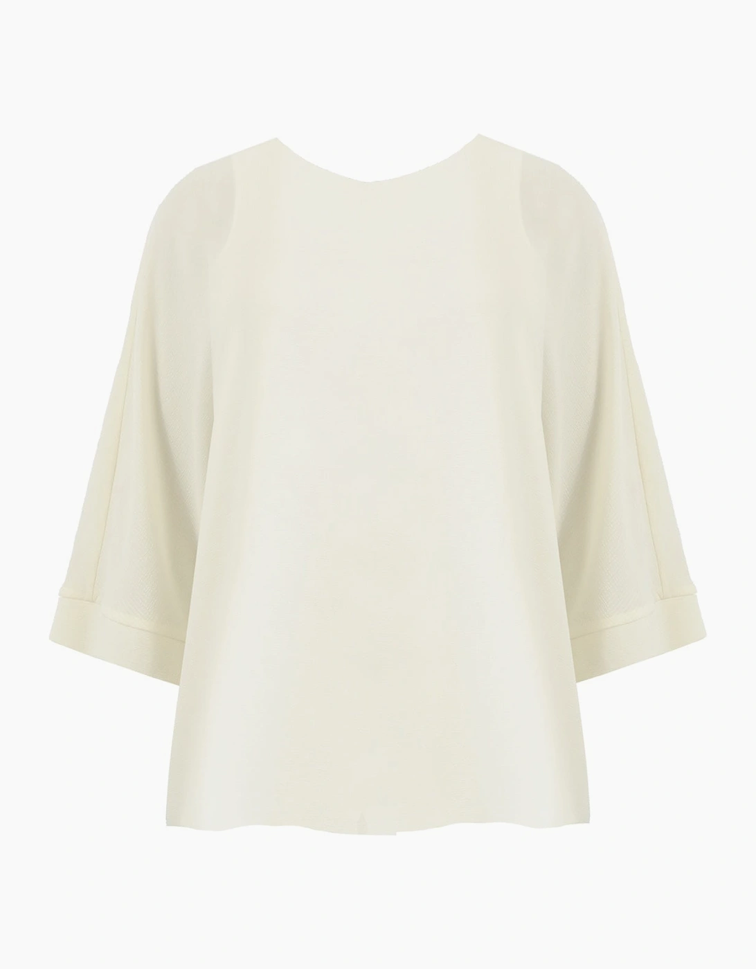Ivory Textured Overlay Top