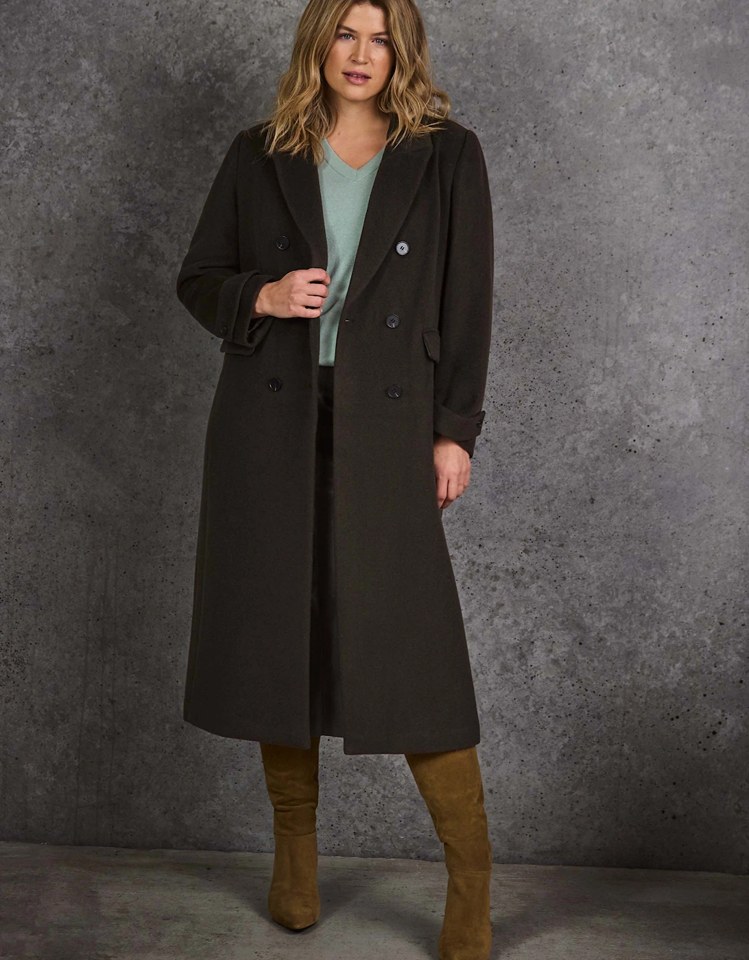 Olive Double Breasted Coat, 4 of 3
