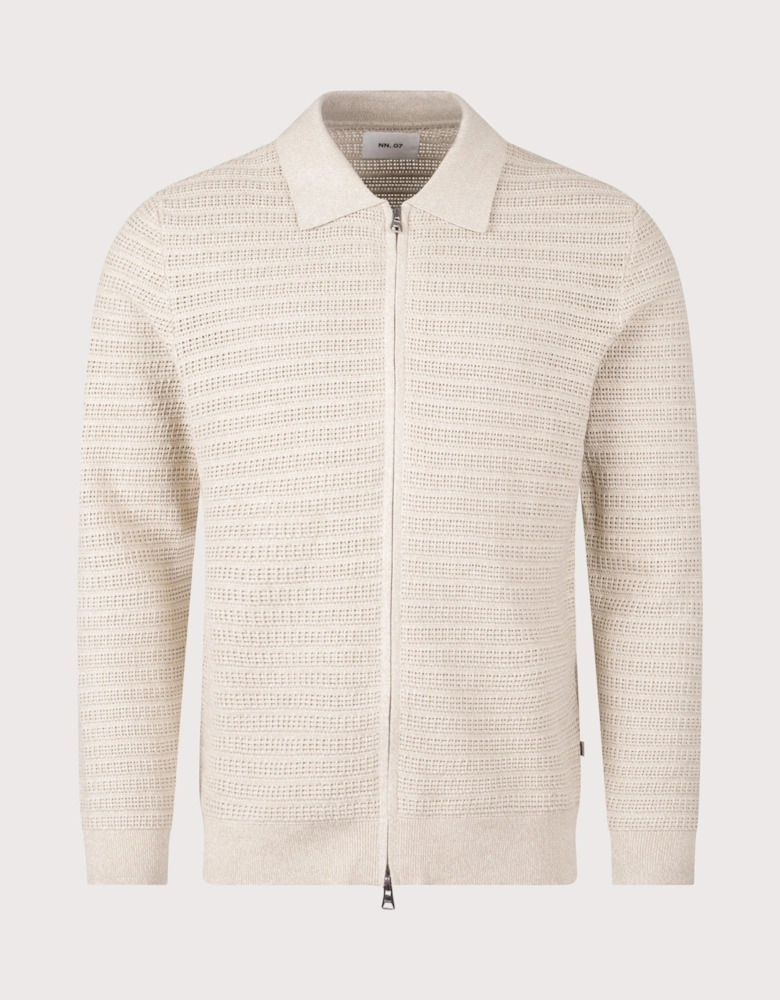 Gustav Zip Through Knit Cardigan
