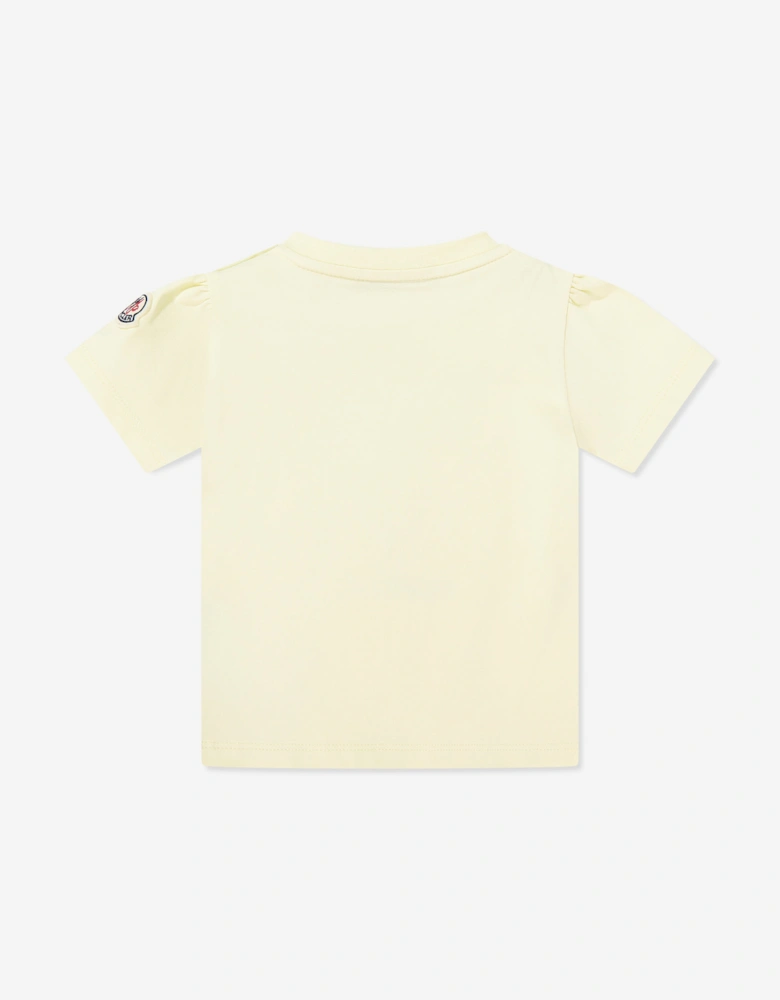 Enfant Baby Girls Graphic Print T-Shirt in Yellow