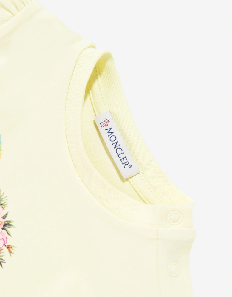 Enfant Baby Girls Graphic Print T-Shirt in Yellow