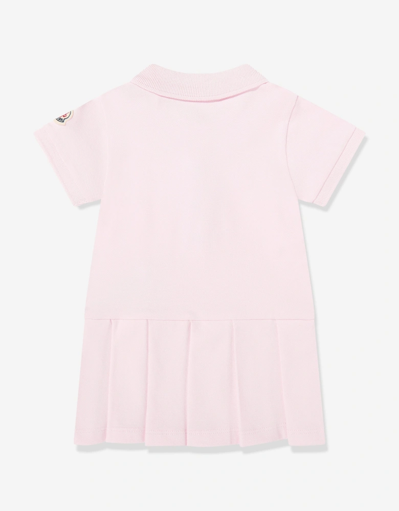 Enfant Baby Girls Cotton Polo Dress in Pink
