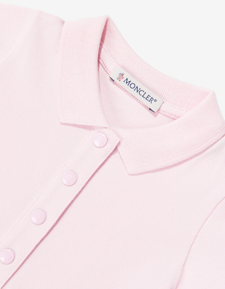 Enfant Baby Girls Cotton Polo Dress in Pink