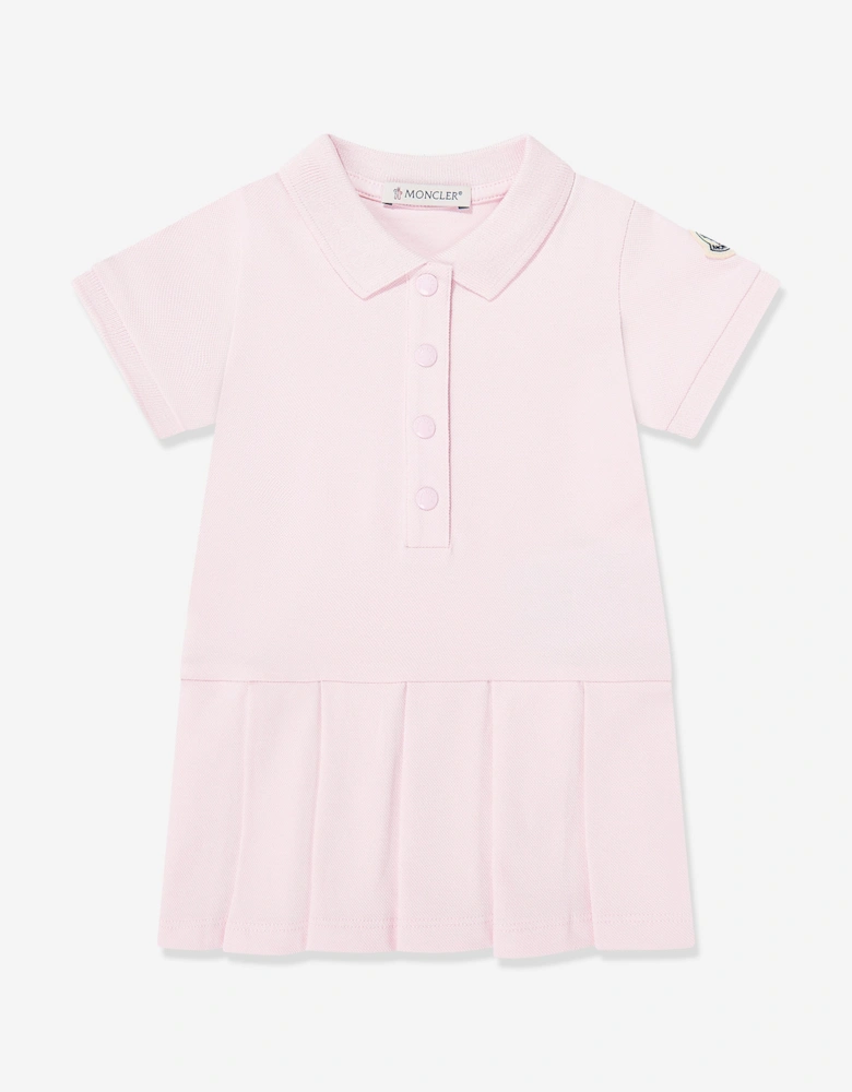 Enfant Baby Girls Cotton Polo Dress in Pink